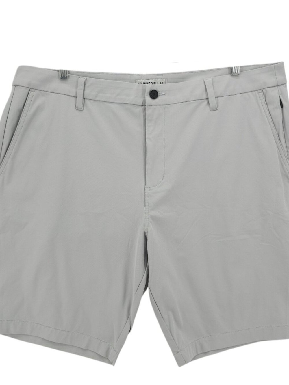 LINKSOUL Around The Clock 5-Pocket Shorts Light Gray 10" Inseam Size 40